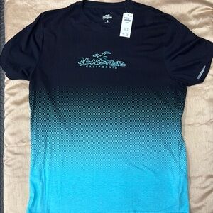 Hollister Black and Blue Ombre Tee